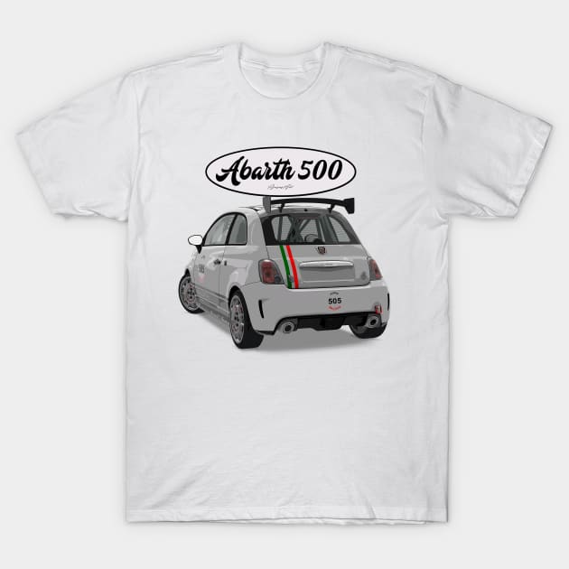 ABARTH 500 505 Back T-Shirt by PjesusArt